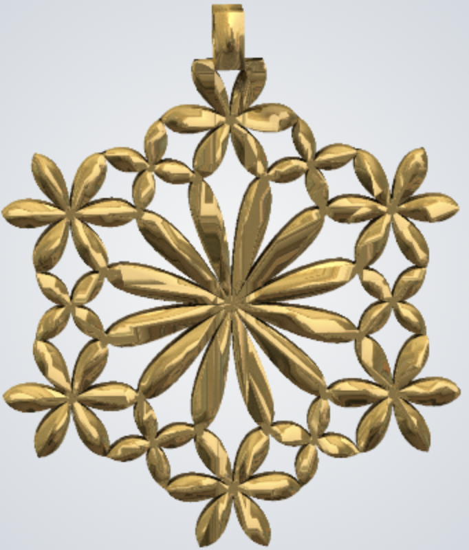 Apollonian Kawung Necklace